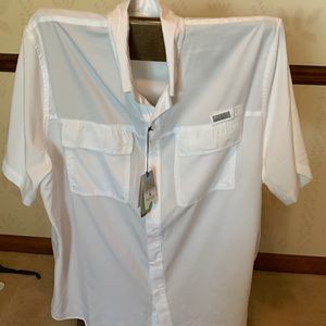 NWT Men’s Short Sleeve Ocean Coast White Shirt Size XXL